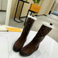LV SUEDE MONOGRAM BOOTS BROWN
