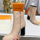 LV SILHOUETTE ANKLE BOOT BEIGE