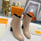 LV SILHOUETTE ANKLE BOOT BEIGE