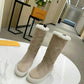 LV SUEDE MONOGRAM BOOTS BEIGE
