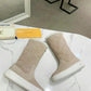 LV SUEDE MONOGRAM BOOTS BEIGE