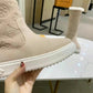 LV SUEDE MONOGRAM BOOTS BEIGE