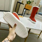 LV SUEDE MONOGRAM BOOTS RED