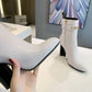 LV ANKLE BOOT WHITE
