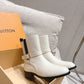 LV BOOTSY ANKLE BOOT WHITE