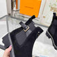 LV LV BEAUBOURG ANKLE BOOT SUEDE IN BLACK 1ACKCJ