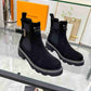 LV LV BEAUBOURG ANKLE BOOT SUEDE IN BLACK 1ACKCJ