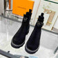 LV LV BEAUBOURG ANKLE BOOT SUEDE IN BLACK 1ACKCJ