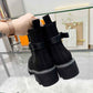 LV LV BEAUBOURG ANKLE BOOT SUEDE IN BLACK 1ACKCJ