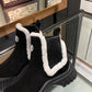 LV RUBY FLAT BOOTS SUEDE CALFSKIN AND SHEARLING BLACK 1AC7AC