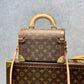 M20211 COTTEVILLE small brown Monogram Box bag