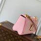 M20699 TWIST PM shoulder bag cross body bags pink COWHIDE/ REAL LEATHER