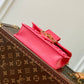 M20747 MINI DAUPHINE Monogram Reverse cross body bags shoulder bag rose red 20cm 25cm