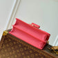M20747 MINI DAUPHINE Monogram Reverse cross body bags shoulder bag rose red 20cm 25cm
