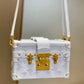 M20847 PETITE MALLE 20CM White Monogram Box bag