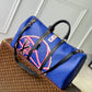 M21105 Keepall Bandoulière 55 Taurillon Handbag travel bag blue calfskin Monogram