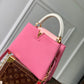 M22375 Capucines MINI Taurillon 21cm pink COWHIDE/ REAL LEATHER