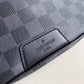M40187 BUMBAG DamierCobalt fanny pack chest bag Men's bag black calfskin