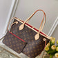M41245 Neverfull PM Monogram Canvas Red inside subaxillary bag Handbag