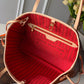 M41245 Neverfull PM Monogram Canvas Red inside subaxillary bag Handbag