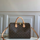 M41112 SPEEDY BANDOULIERE 30 Monogram Canvas Real Leather Trim