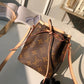 M41346 NANO NOE Nano Lockit cross body bags brown calfskin monogram mini 13cm
