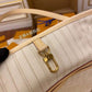 M41361 NEVERFULL MM Damier Ebene white Apricot INSIDE original quality