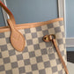 Neverfull N41361 MM Shoulder tote bag M40995 white Damier GHW Used