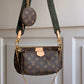 M44813 multi pochette accessoires Khaki dark green monogram