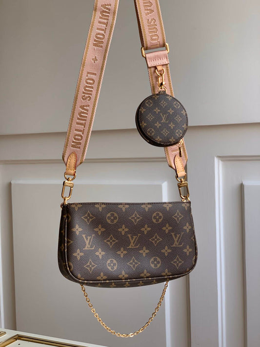 M44840 shoulder bag cross body bags red calfskin Monogram