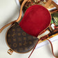 M44860 saddle bag SAC TAMBOURIN shoulder bag cross body bags brown calfskin monogram