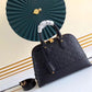 M44866 shoulder bag Handbag calfskin black Small size