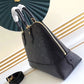 M44866 shoulder bag Handbag calfskin black Small size