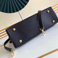 M44866 shoulder bag Handbag calfskin black Small size
