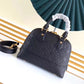 M44866 shoulder bag Handbag calfskin black Small size