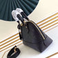 M44866 shoulder bag Handbag calfskin black Small size