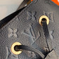 M45256 NEONOEMM BLACK Monogram Empreinte leather