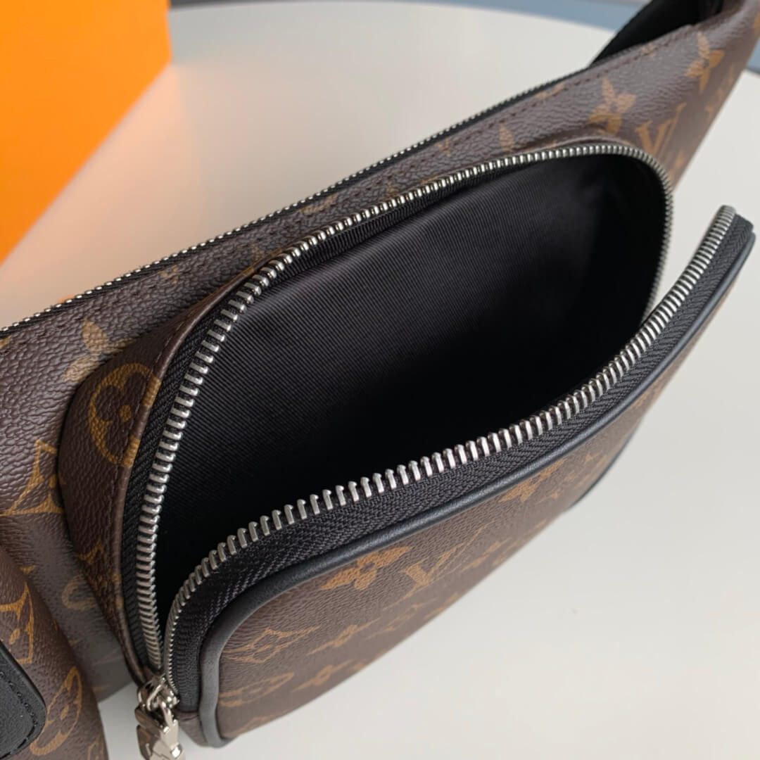 M45337 Damier Graphite cross body bags brown fanny pack calfskin Men's bag bumbag