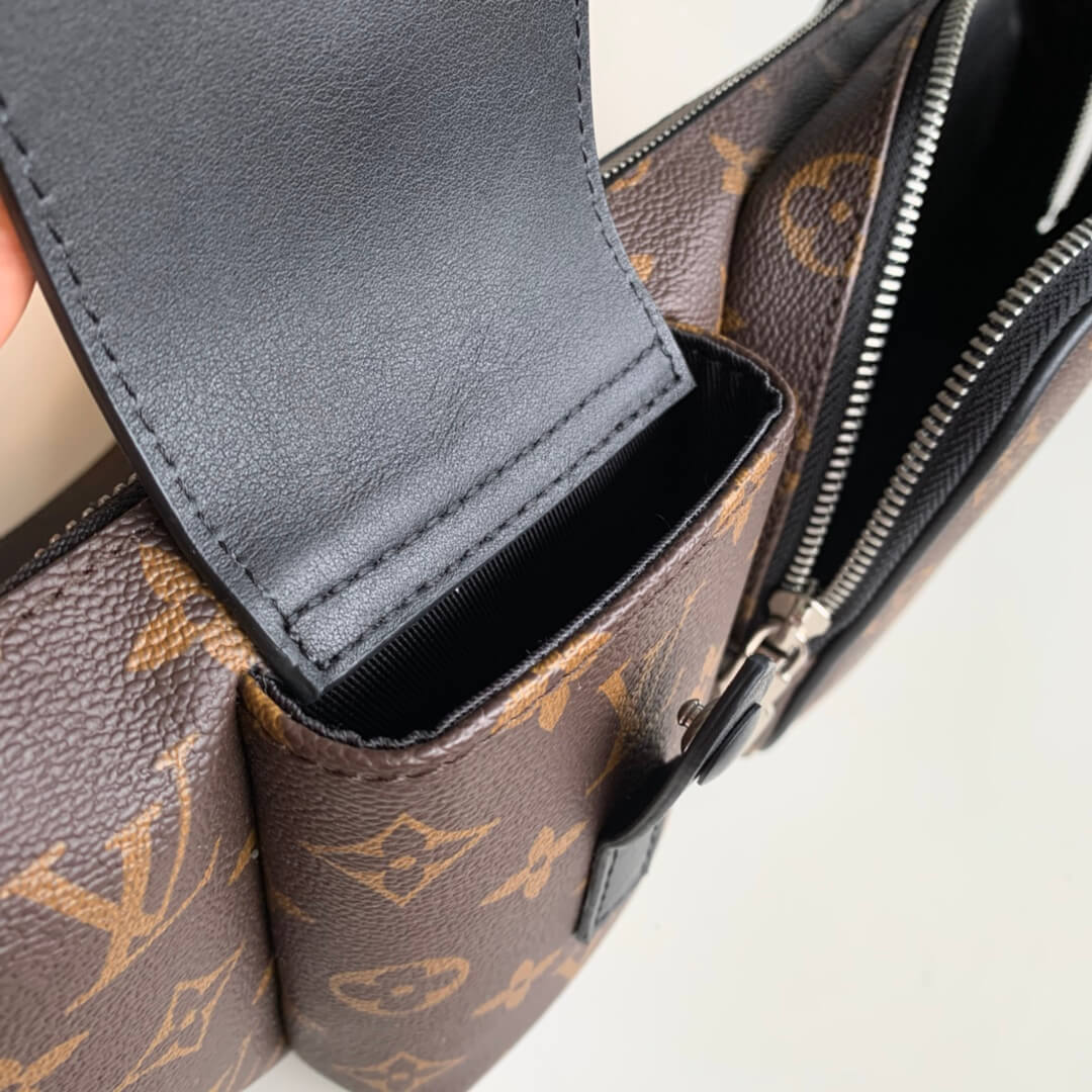 M45337 Damier Graphite cross body bags brown fanny pack calfskin Men's bag bumbag