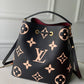 M45497 NEONOE MM Bucket bag BLACK/BEIGE Bicolor Monogram Empreinte leather