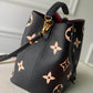 M45497 NEONOE MM Bucket bag BLACK/BEIGE Bicolor Monogram Empreinte leather