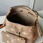 M45555 NEONOE MM DOVE CREAM BICOLOR MONOGRAM EMPREITE LEATEHR bucket bag