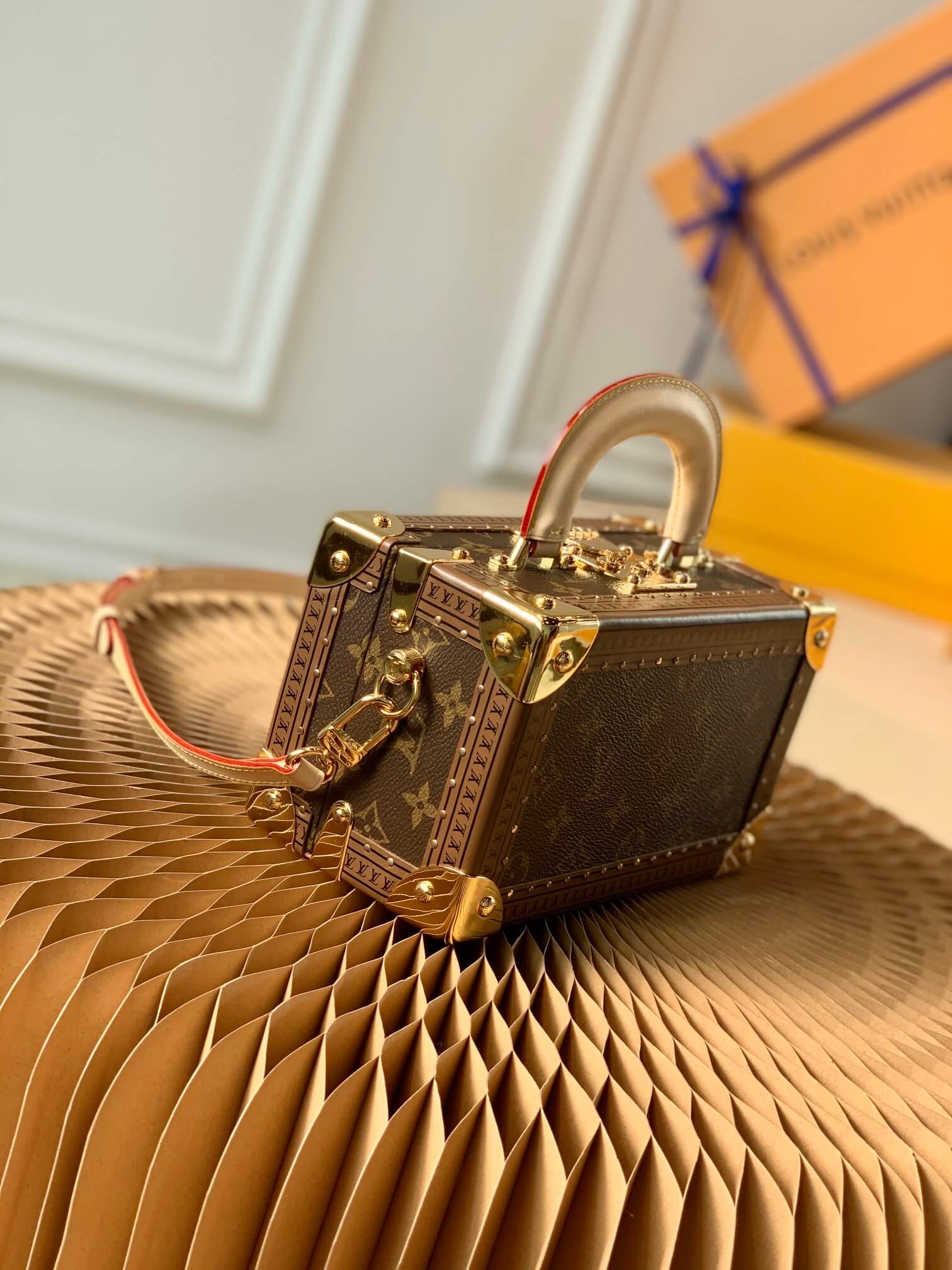 M45673 VALISETTE TRESOR Box bag brown monogram 22.5cm