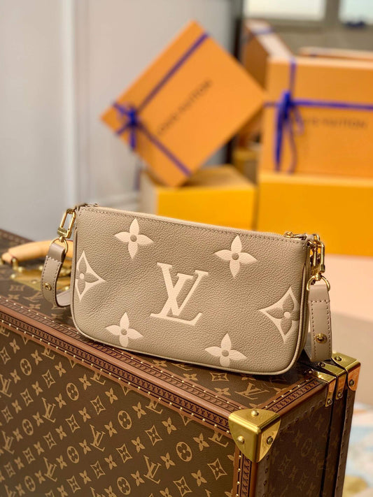 M45777 Multi Pochette Accessoires cross body bags shoulder bag brown calfskin Monogram