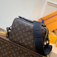 M45806 S LOCK MESSENGER Monogram Macassar black man bag Sac Plat shoulder bag