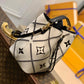 M46023 bucket bag NéoNoé Monogram Empreinte shoulder bag cross body bags milk white calfskin
