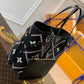 M46040 Neverfull MM Monogram Malletage Empreinte black Tote