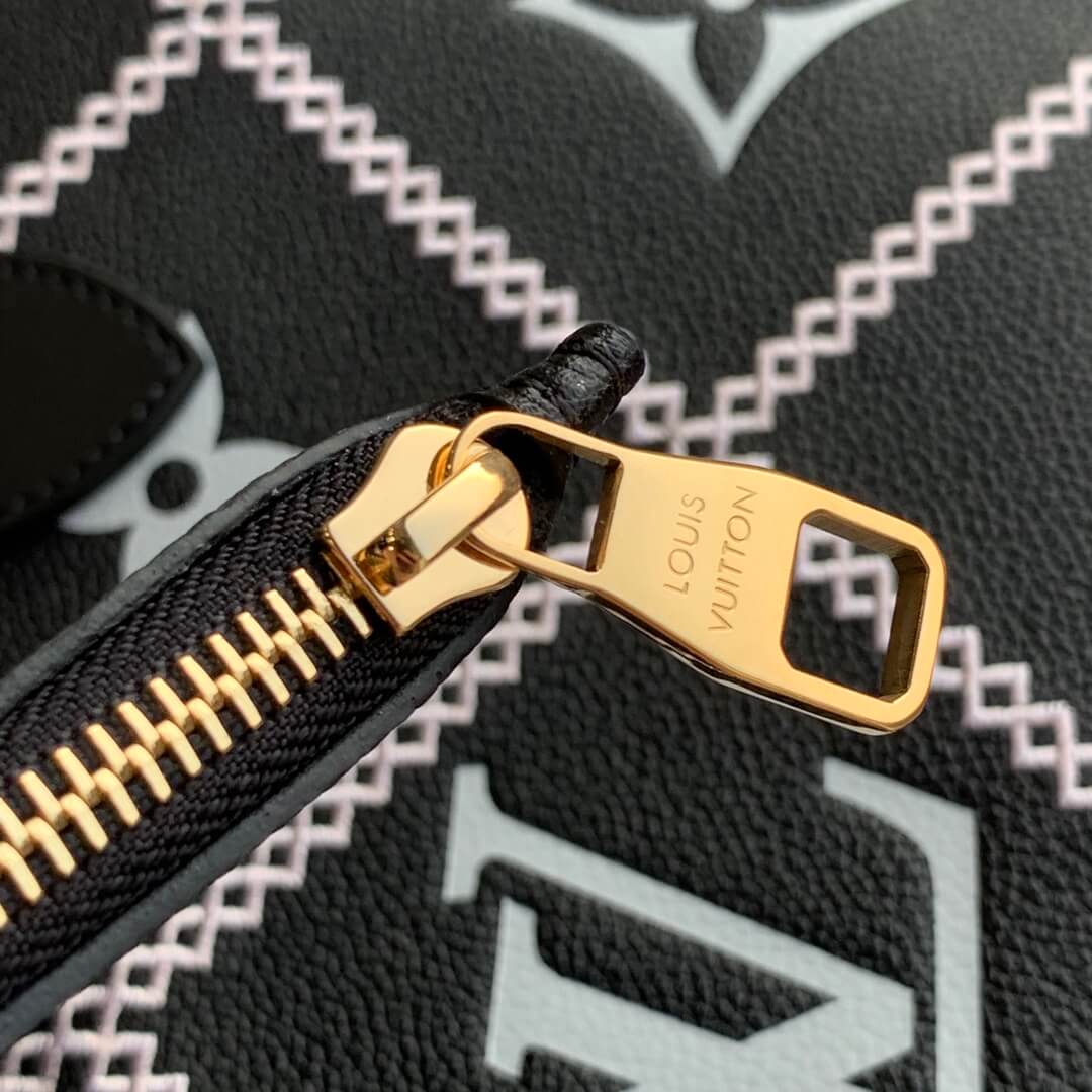 M46040 Neverfull MM Monogram Malletage Empreinte black Tote