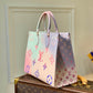 ONTHEGO GM BAG M46076 PINK ROSE RED BLUE MONOGRAM free shipping