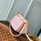 M46093 Multi Pochette Accessoires Handbag cross body bags shoulder bag pink calfskin Monogram Empreinte